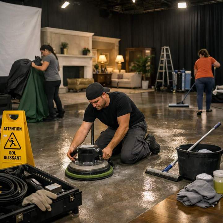 Nettoyage après tournage pour cinéma Clichy-sous-Bois